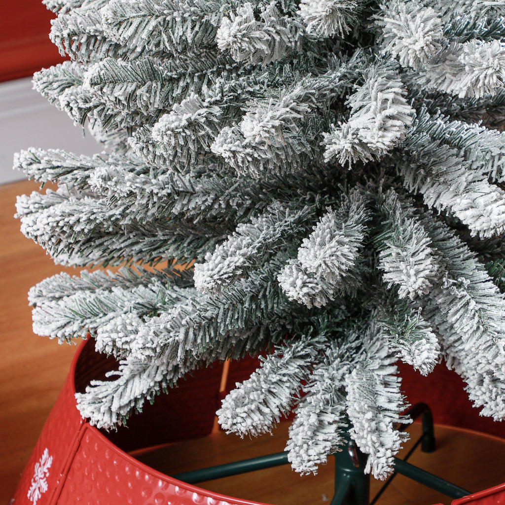 Snow Flocked Pencil Christmas Tree, 5 to 7 ft