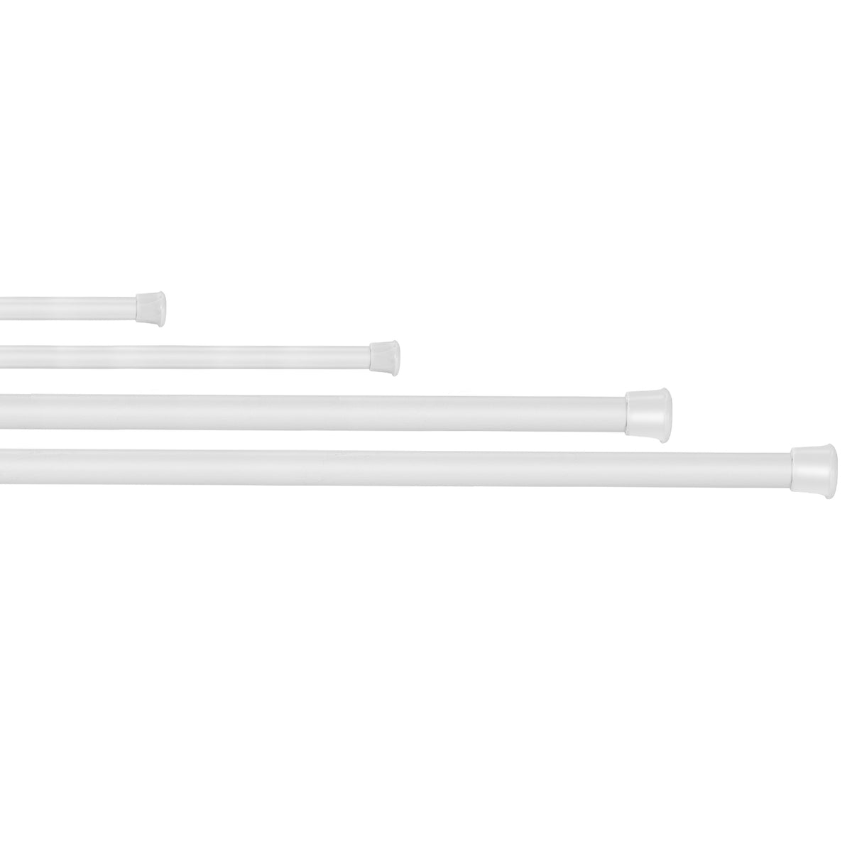 1Pc Tension Curtain Rod Spring Load Adjustable Curtain Pole Heavy-duty