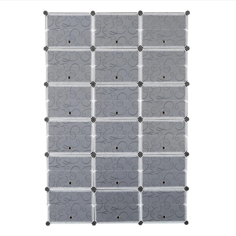 12 Layer Portable 72 Pairs Shoe Rack Storage Rack 36 Grid Tower Rack