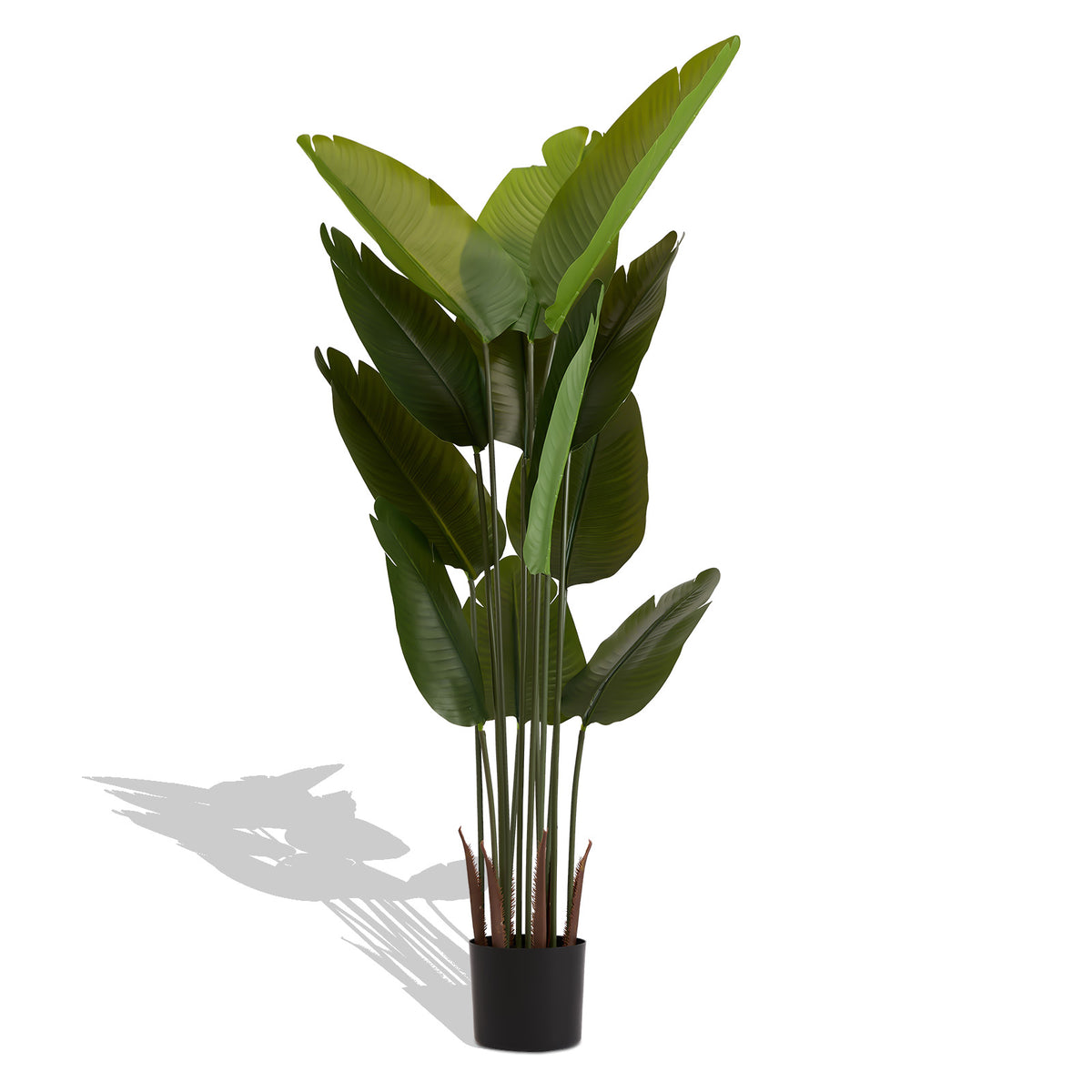 Artificial Bird Of Paradise Plant, 5.2ft Tall Faux Tropical Palm Tree
