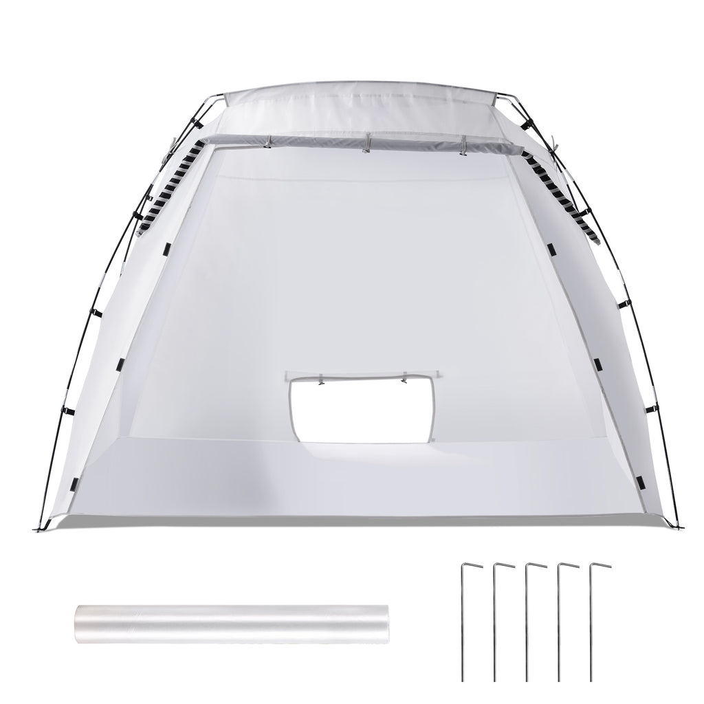 Vevor Portable Paint Booth, Larger Spray Paint Tent With Built-in Floor