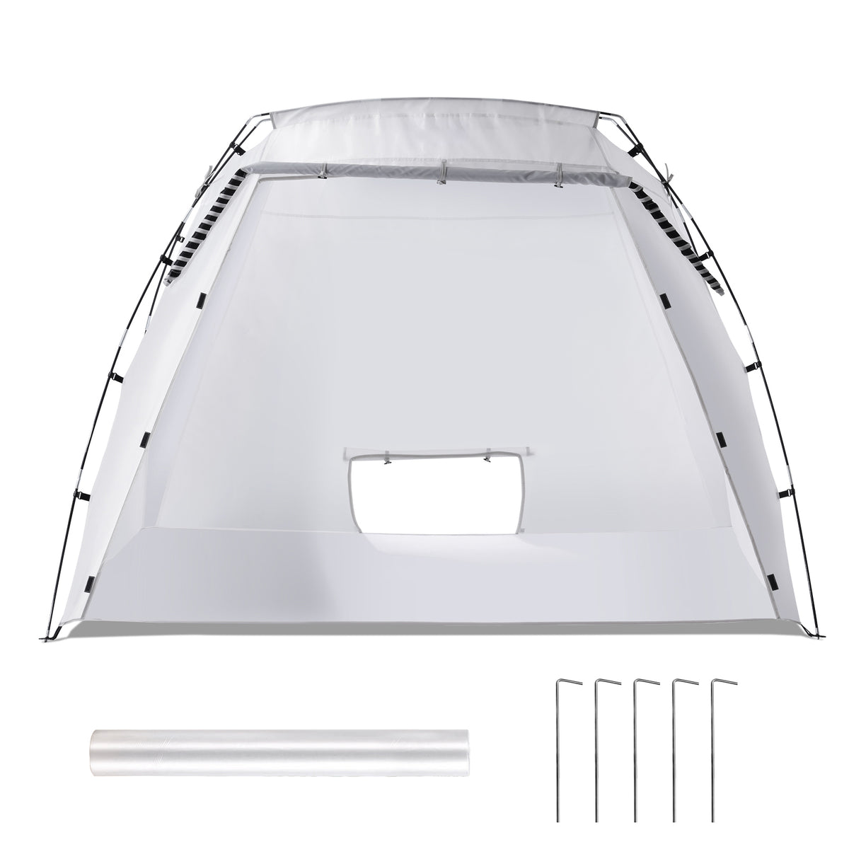 Vevor Portable Paint Booth, Larger Spray Paint Tent With Built-in Floor