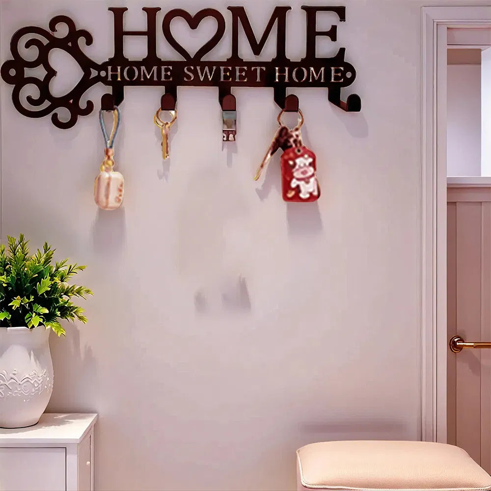 Super Sturdy Wall Hook Rack Entryway Kitchen Storage Organizer Modern