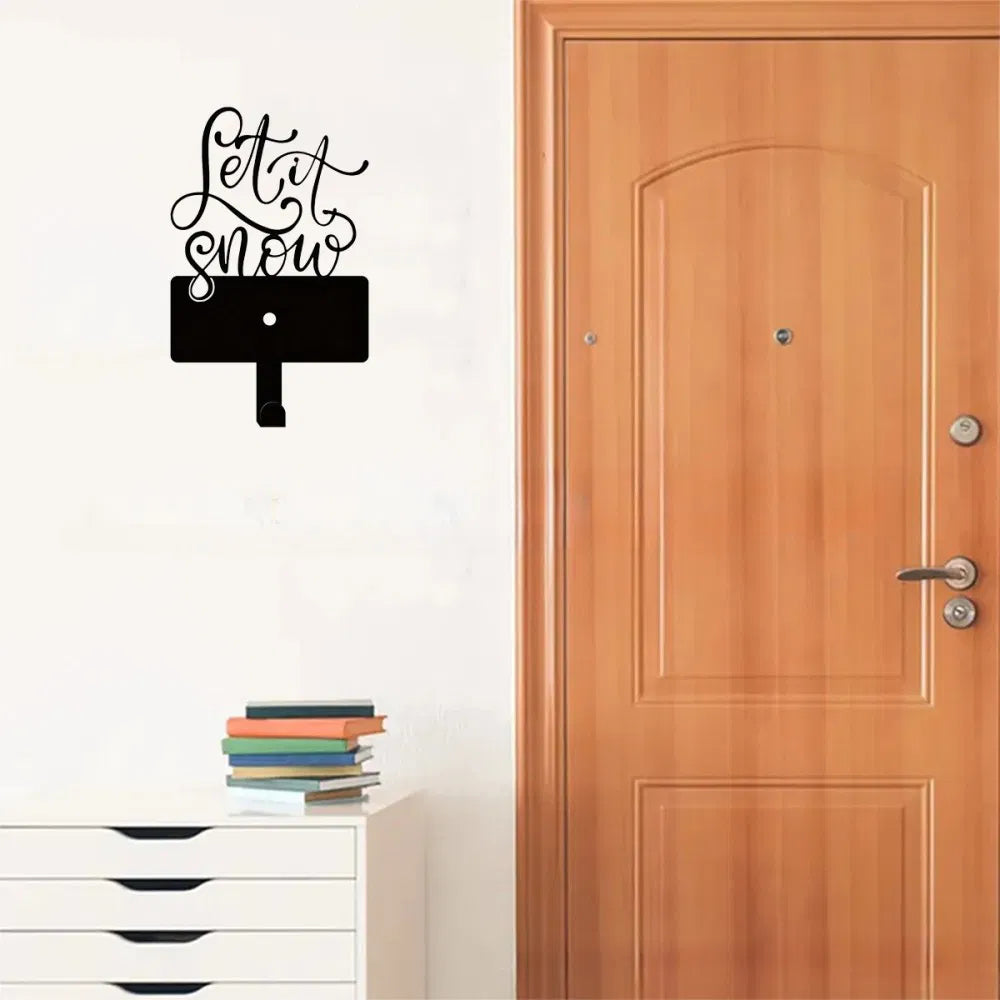 2 Pcs Elegant Metal Hooks Multi-function Key Belt Wall Organizer
