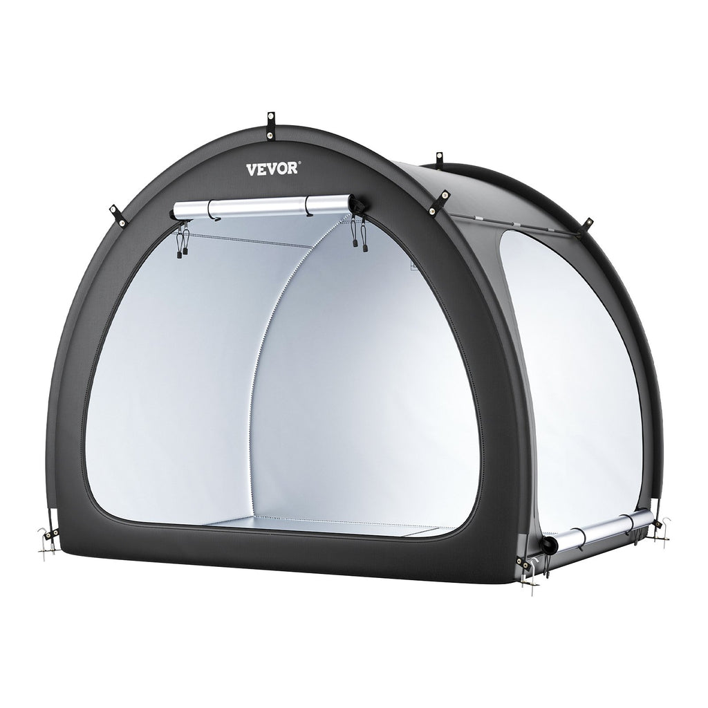 Outdoor Bike Storage Tent Fan-shaped Dual-door Bike Tent For 4 To 5