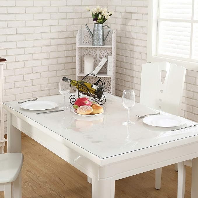 Table Cover 13x16Inch 1.5 Mm Thick Clear Desk Protector Rectangle PVC
