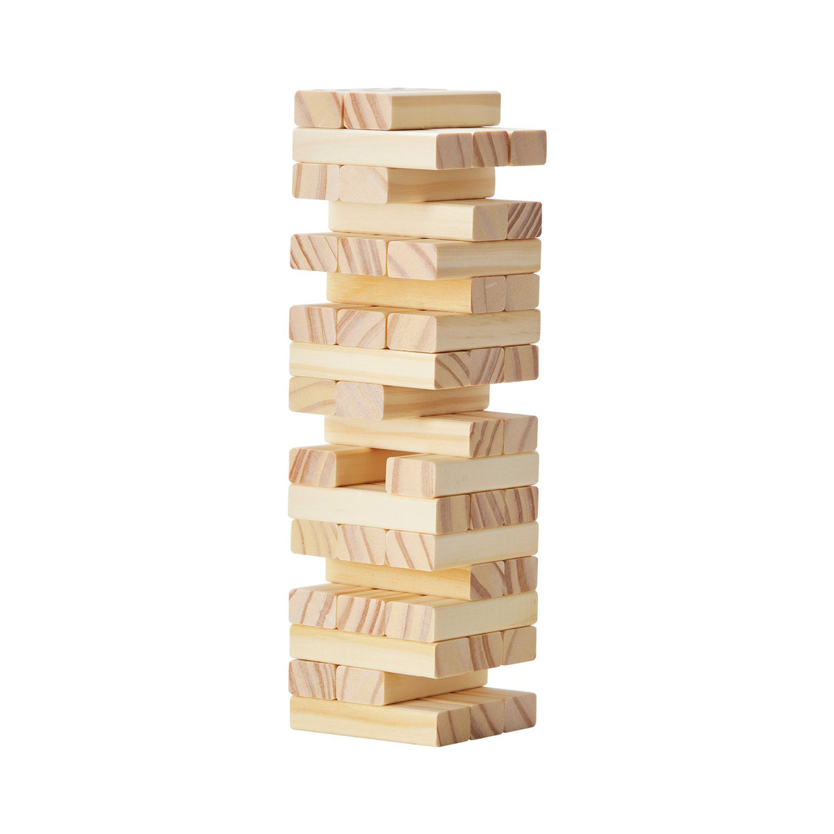 Tumbling Timber Toy, 54 Blocks Tumble Tower Blocks Game, Pine Wood