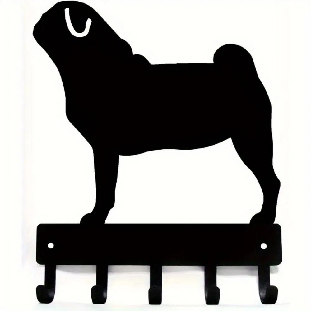 Chic Black Metal Wall Hook Home Decor Holiday Gift Wall Sculpture