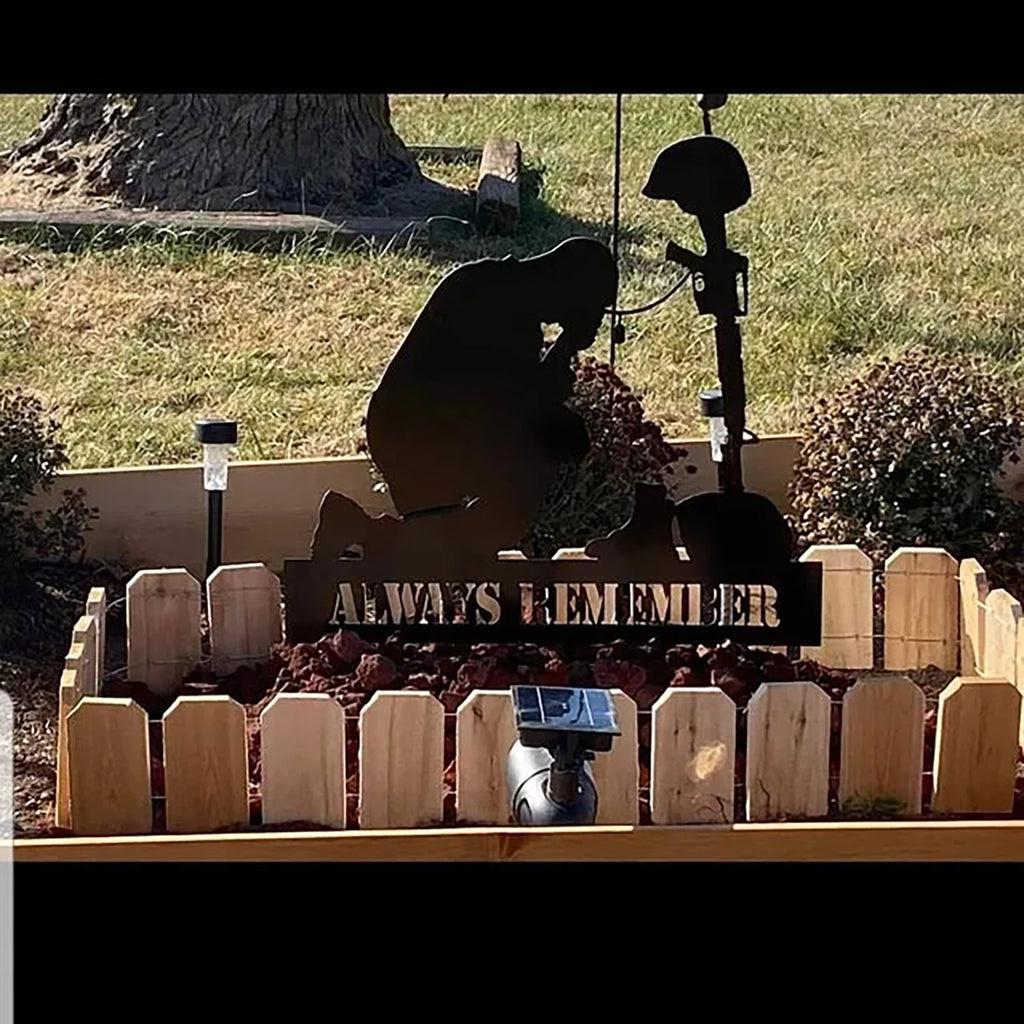 Freedom Is Not Free Silhouette Memorial - Outdoor Tribute For Fallen