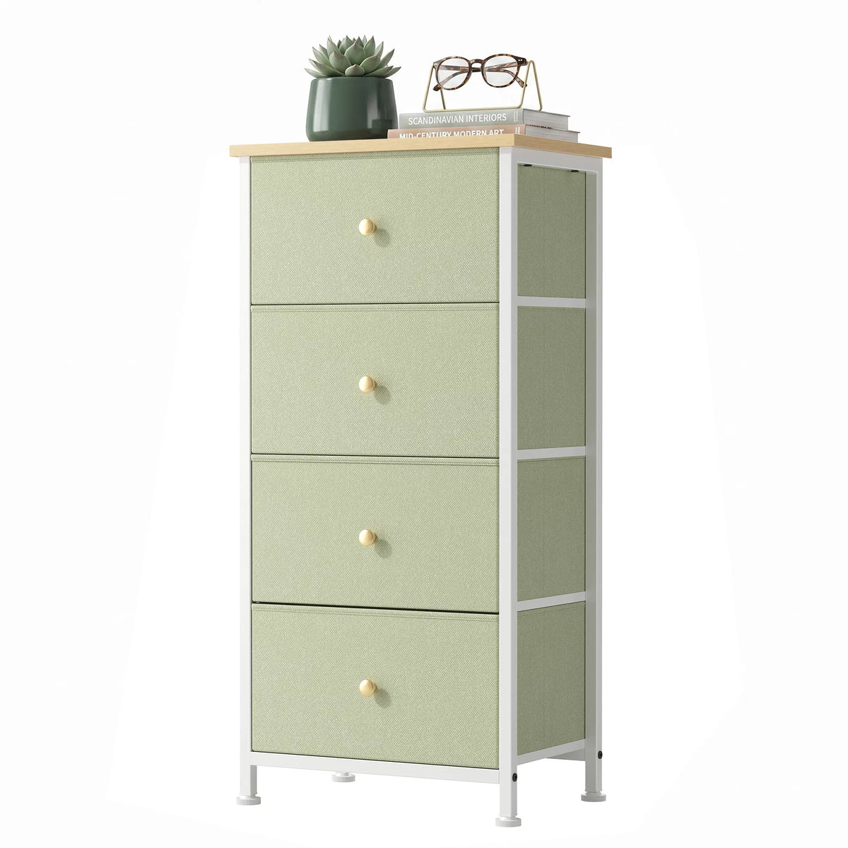 4-drawer Storage Cabinet - Suitable For Bedrooms, Living Rooms