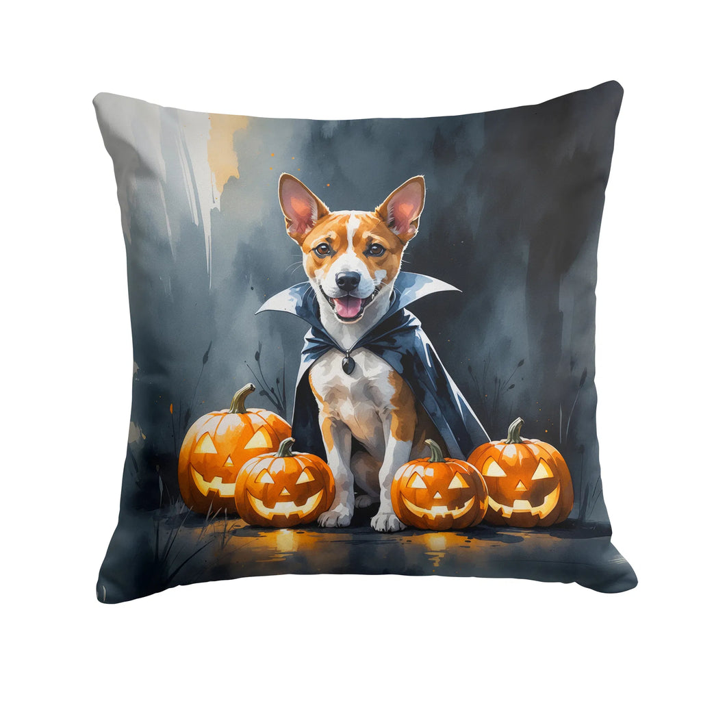 Basenji Puppy Halloween Throw Pillow Machine Washable, Indoor Outdoor