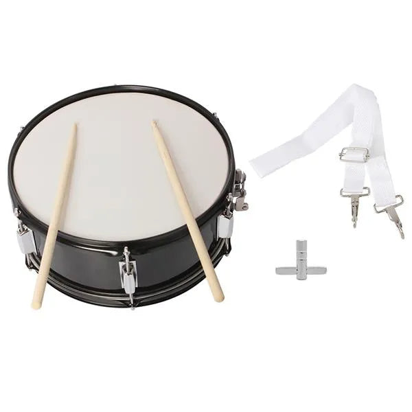 14 X 5.5 Inches Professional Marching Snare Drum & Drum Stick & Strap