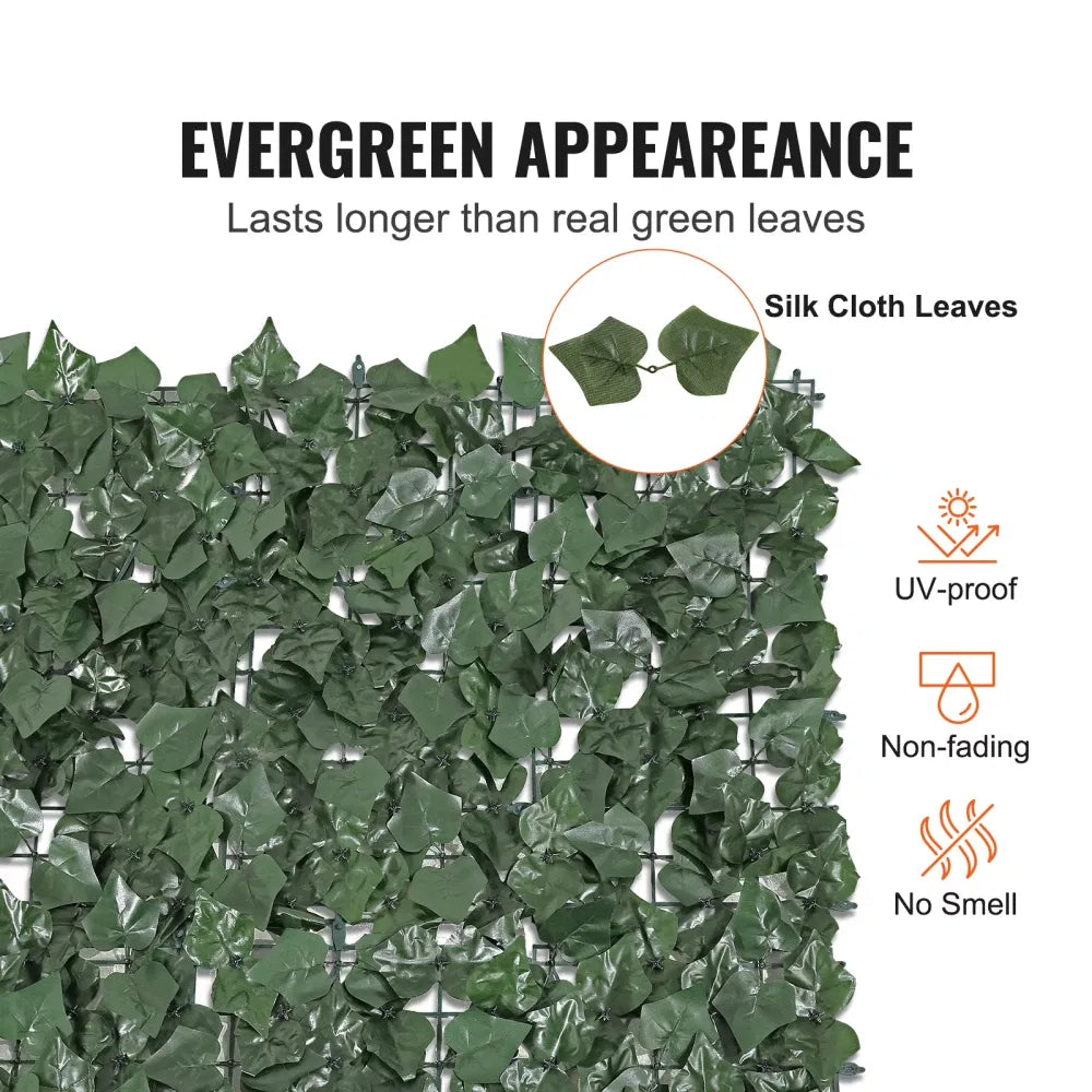 59"x98" Artificial Faux Ivy Leaf Privacy Fence Screen Decor Panel Hedge
