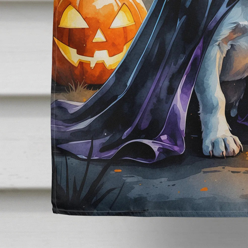 Boston Terrier Puppy Halloween House Flag Large Porch Sleeve Pole