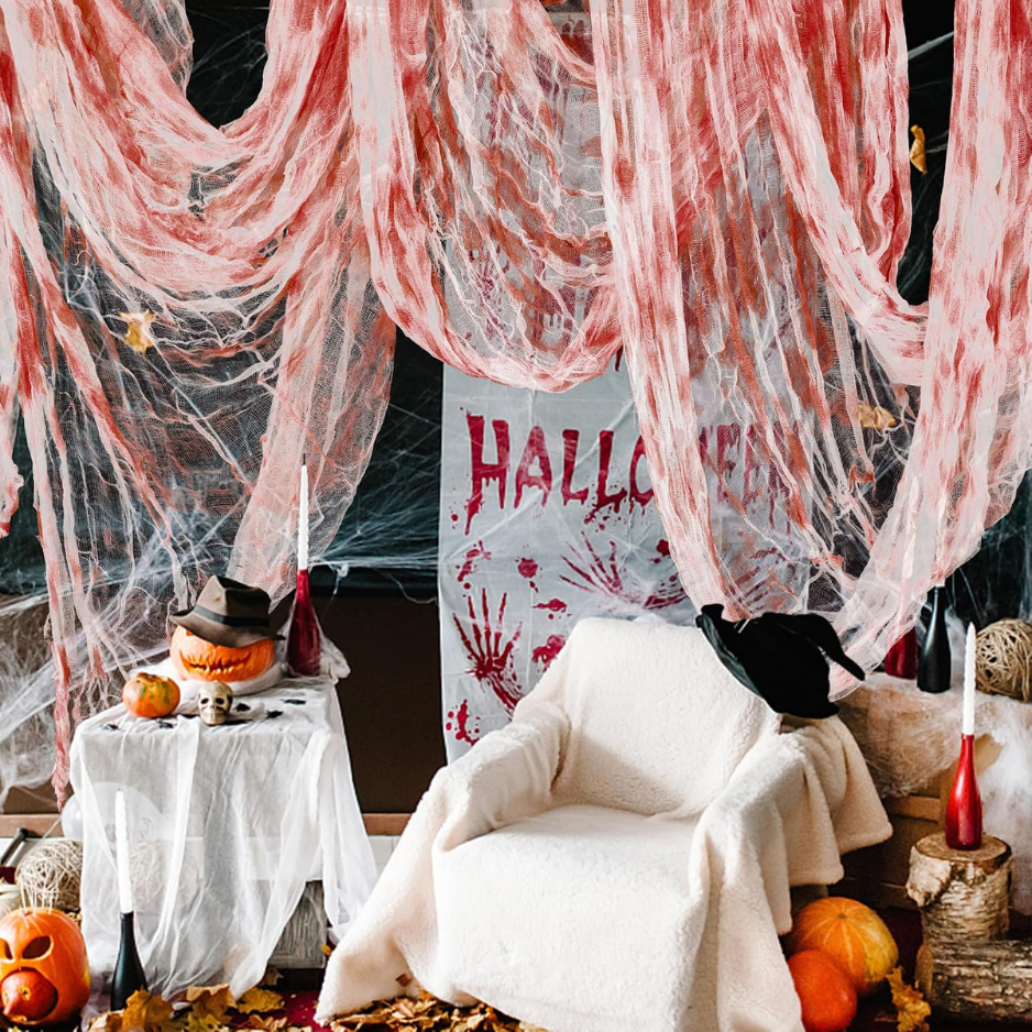 400 X 85 Halloween Creepy Cloth Large Size Spooky Fabric - Scary Gauze
