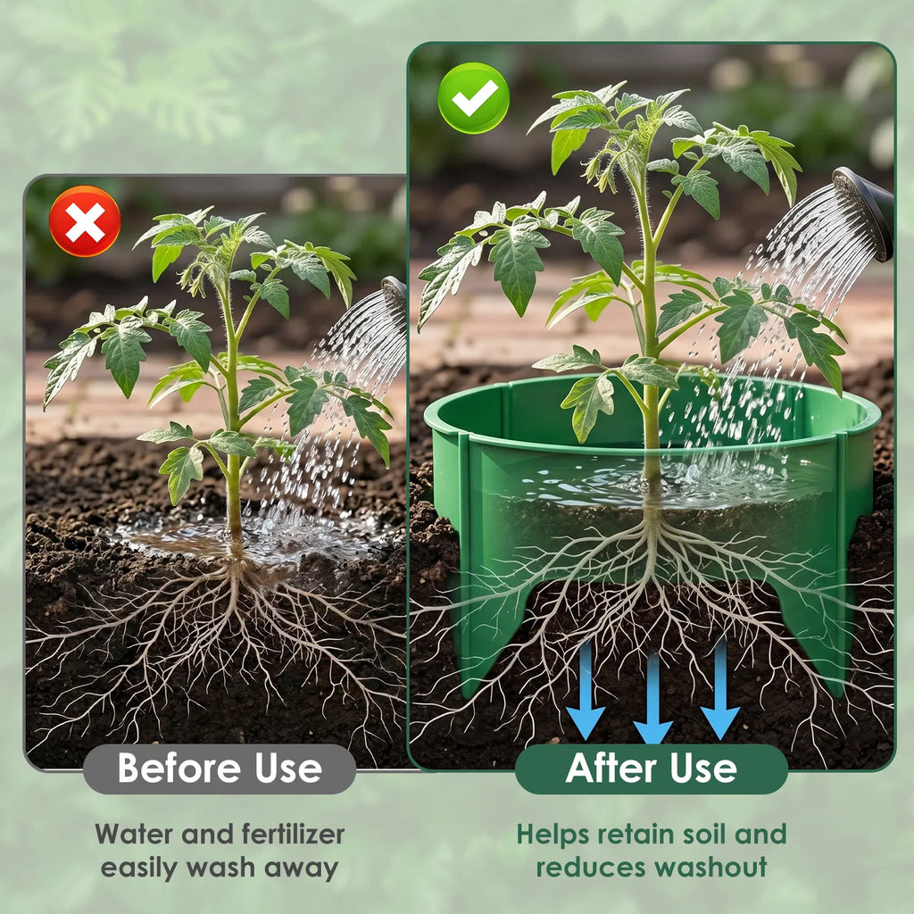 6Pcs/12Pcs 10in Planting Grow Rings Adjustable For Outdoor Plants
