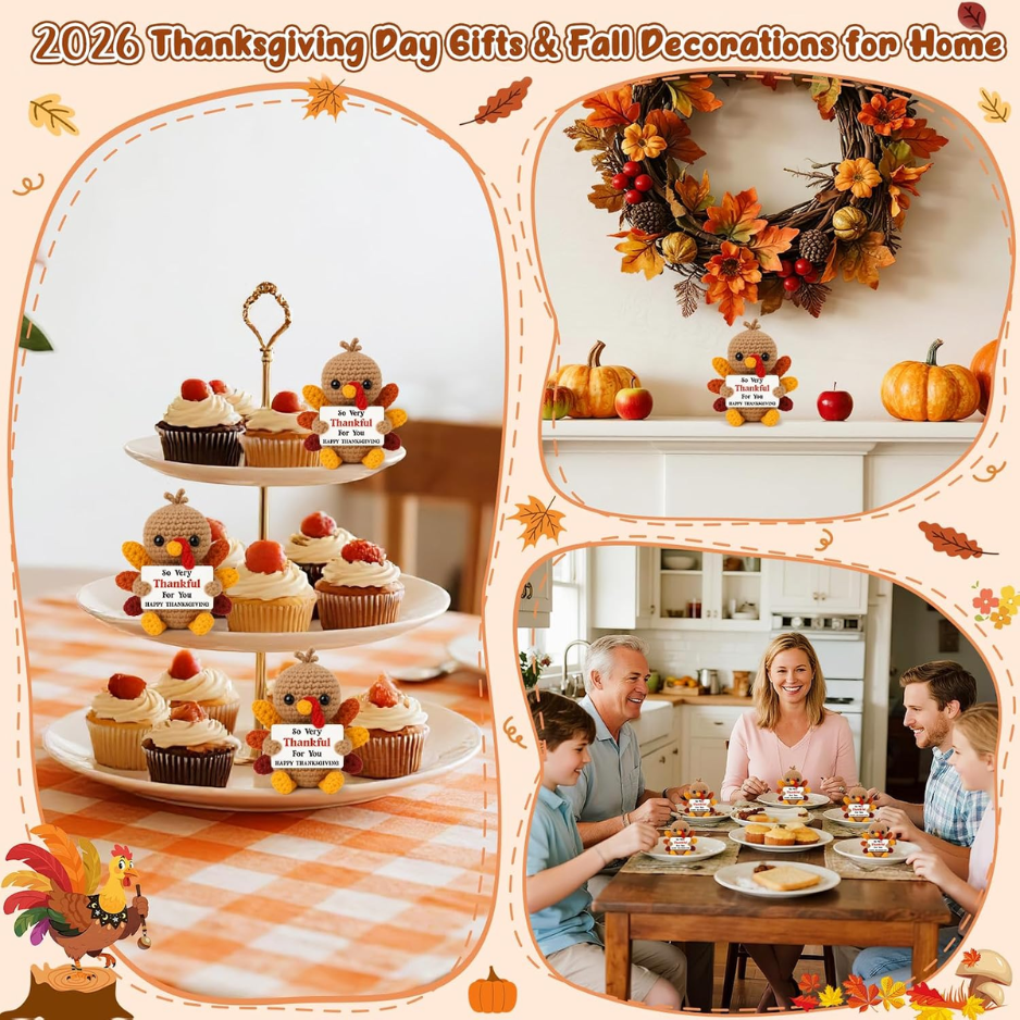 Fall Decorations For Home Fall Thanksgiving Gifts Turkey Crochet