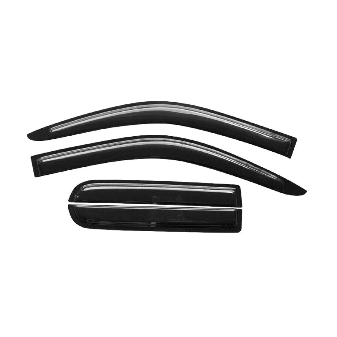 Fits 04-12 Chevy Colorado GMC Canyon Crew Cab Window Visors Acrylic 4Pc