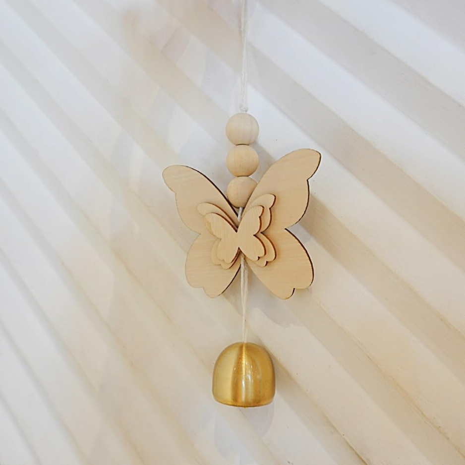Butterfly Hanging Bell For Door, Lucky Wind Chime Decoration