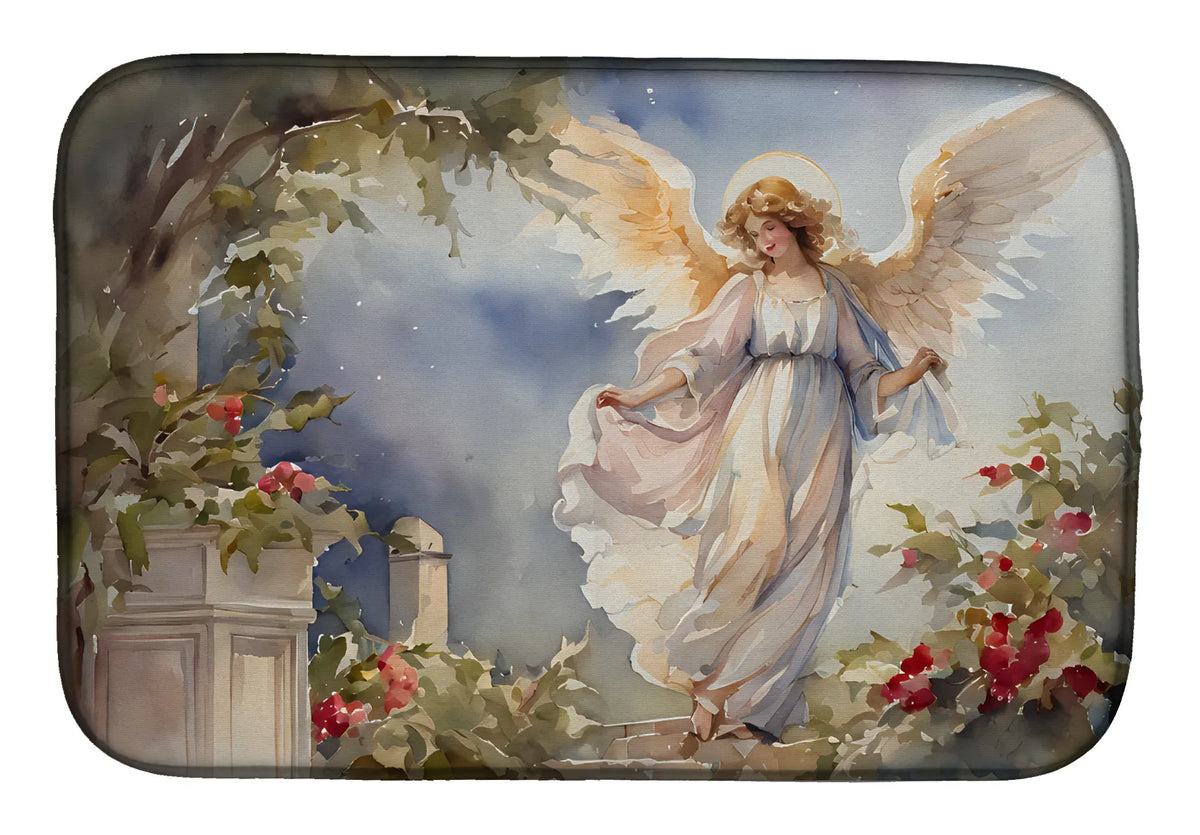 Christmas Angel Dish Drying Mat Absorbent Dish Drying Mat Pad