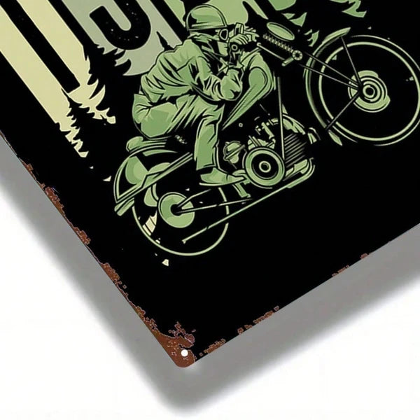 1pc Vintage Motorcycle Legend 1968 Metal Sign, Retro 2D Flat Wall Decor