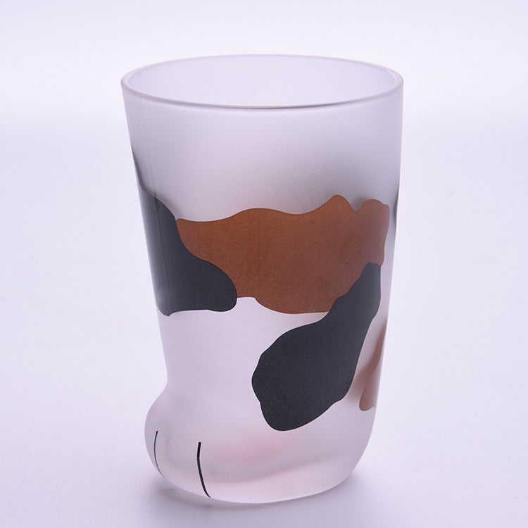 Creative Cute Cat Paws Glass Tiger Paws Mug Office Coffee Mug Tumbler