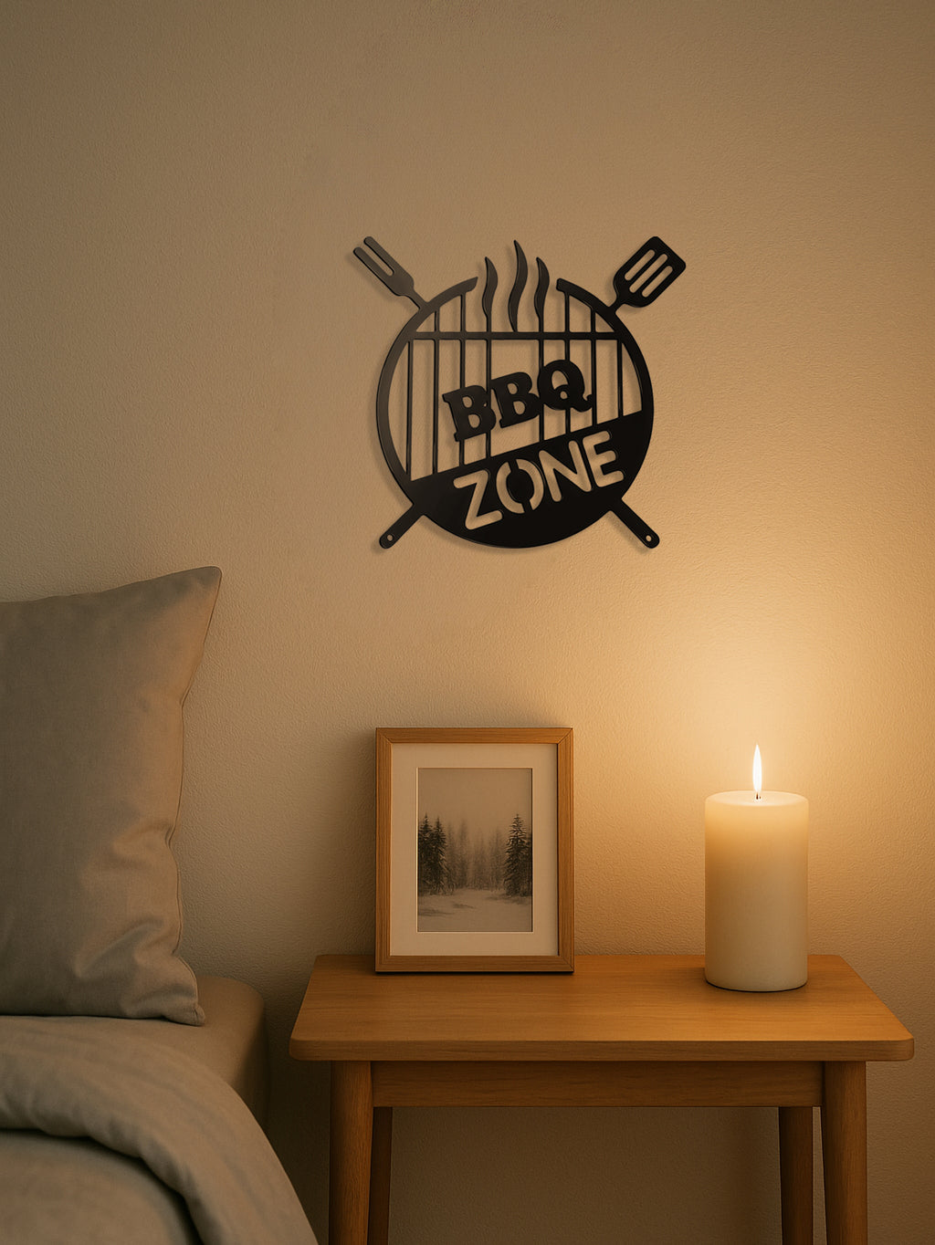 Metal Wall Sign,vintage 3D Round Iron Word Art For Farmhouse,country