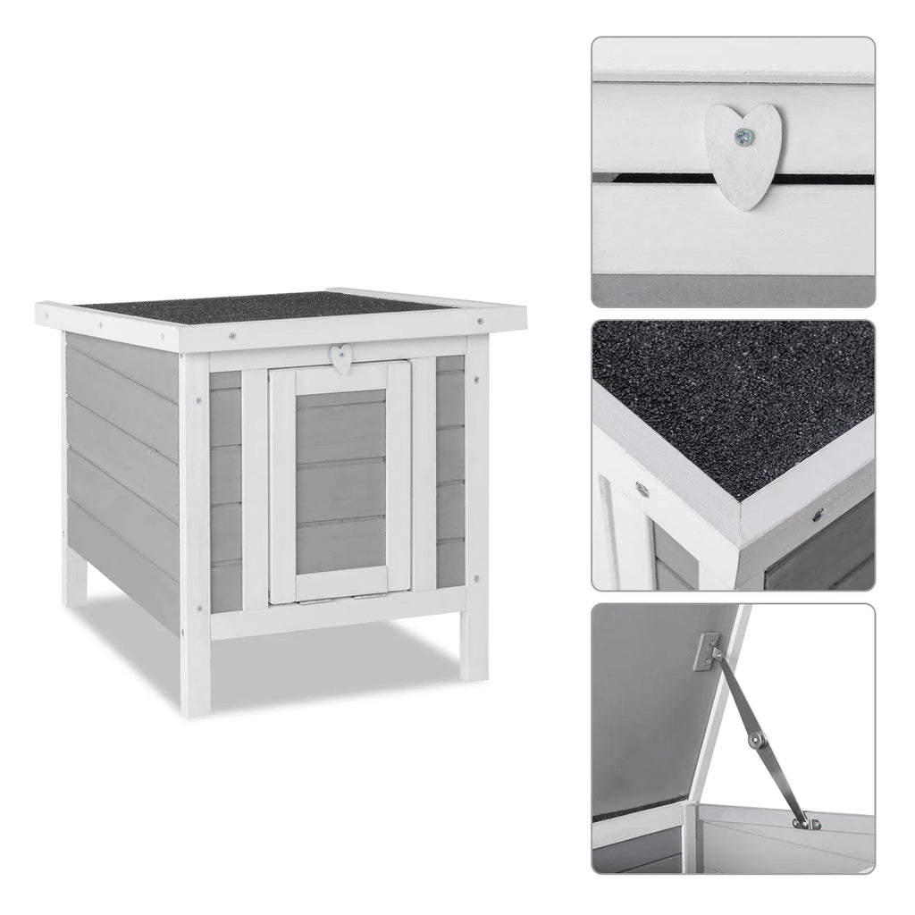 20" Wooden Waterproof Rabbit Hutch Pet Bunny Small Animal House Habitat