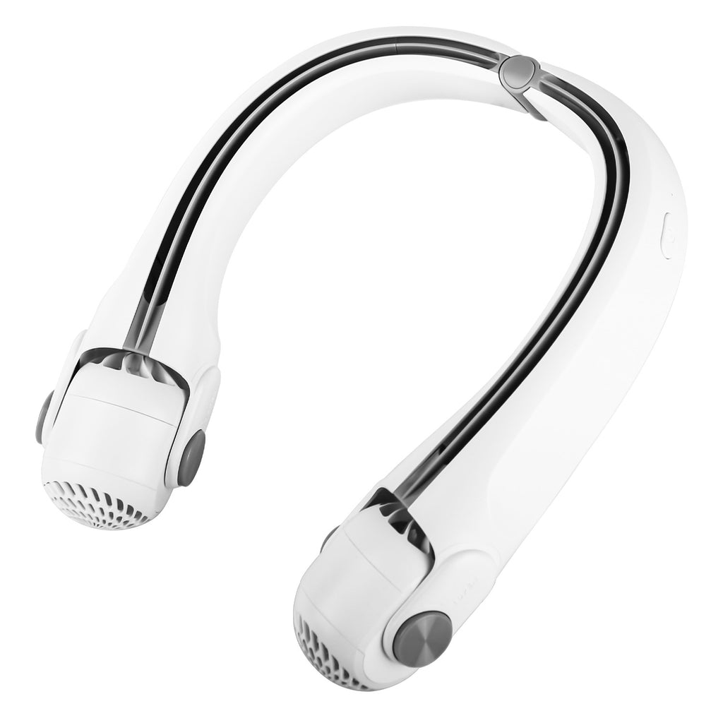 White-green Options -- 1Pc Portable Neck Hanging Fan Hands-free Cooling