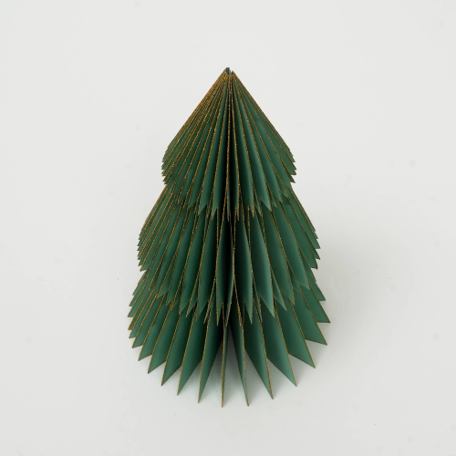 Green Handmade Paper Tree - Festive Decor