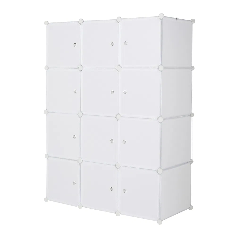12 Cube Organizer Stackable Plastic Cube Storage Shelves Design
