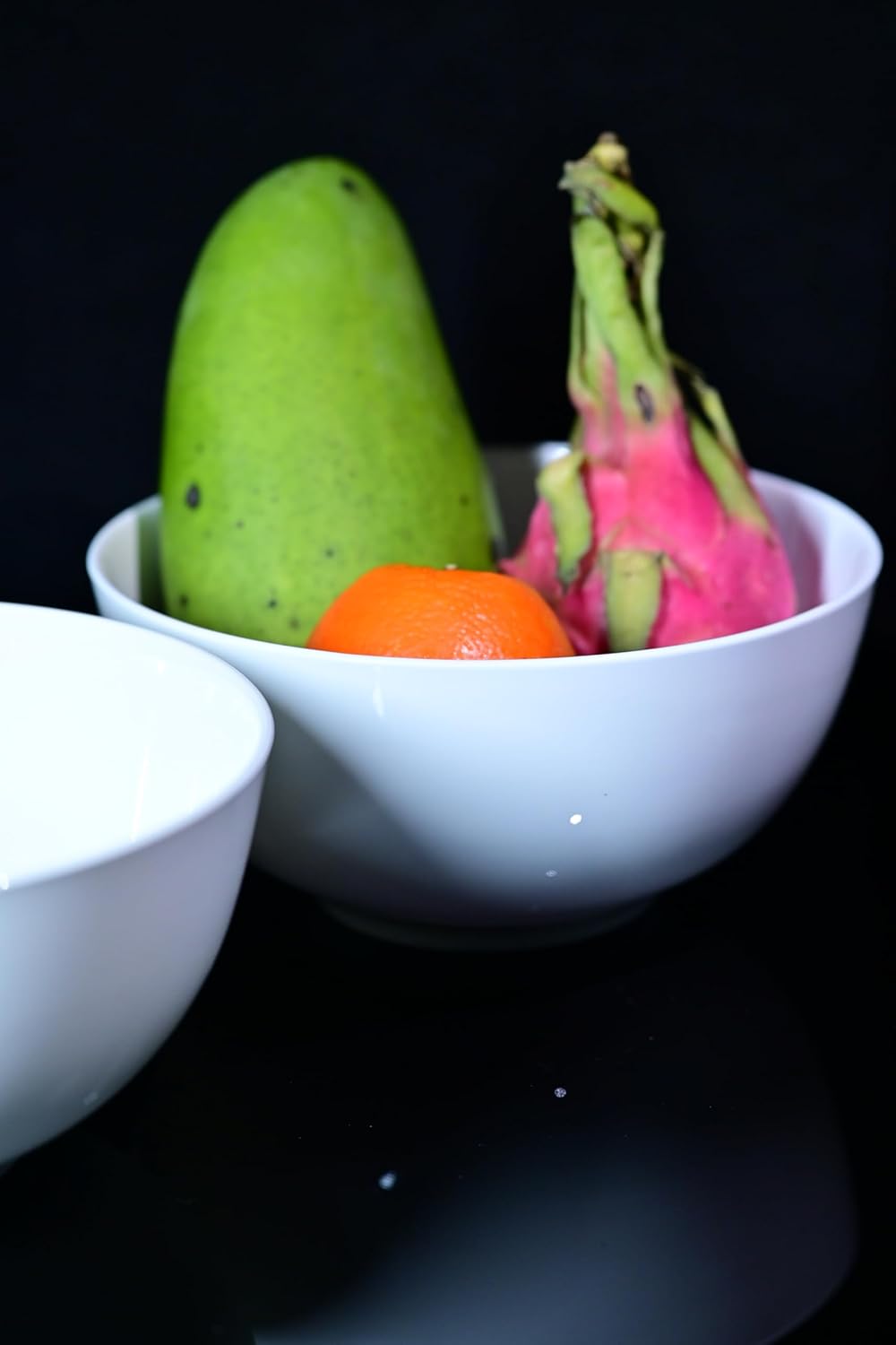 Lily Bone China Dinnerware Set, 2 Pieces, 8-inch White Large Deep