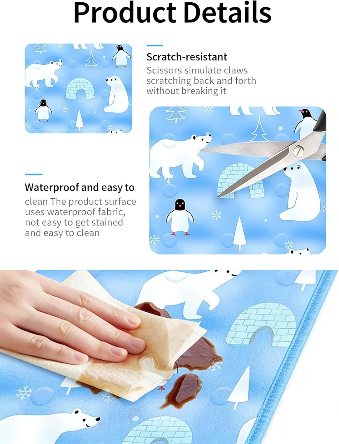 90*60 Cm Dog Cooling Mat, Summer Pet Mats, Portable Pet Cooling Pad