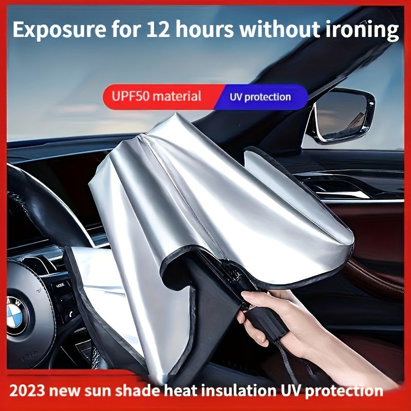 UPF50-Sunshade-UPF50- Compact Roll-up Sunshade For Front Window - Heat